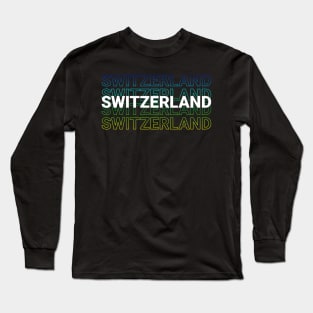 Switzerland - Kinetic Syle Long Sleeve T-Shirt
